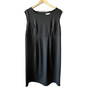 Women's Maternity M Liz Lange Black Classic Maternity Dress Cap Sleeve
